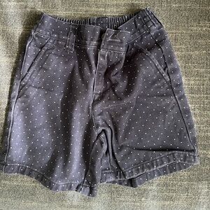 Janie and Jack Navy Polka Dot Shorts